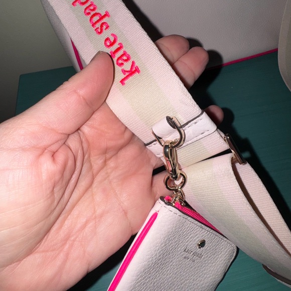 Kate Spade Light Pink Crossbody Bag with Neon Accents - Picture 5 of 11